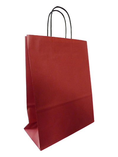 Red Twist Handle Paper Bags